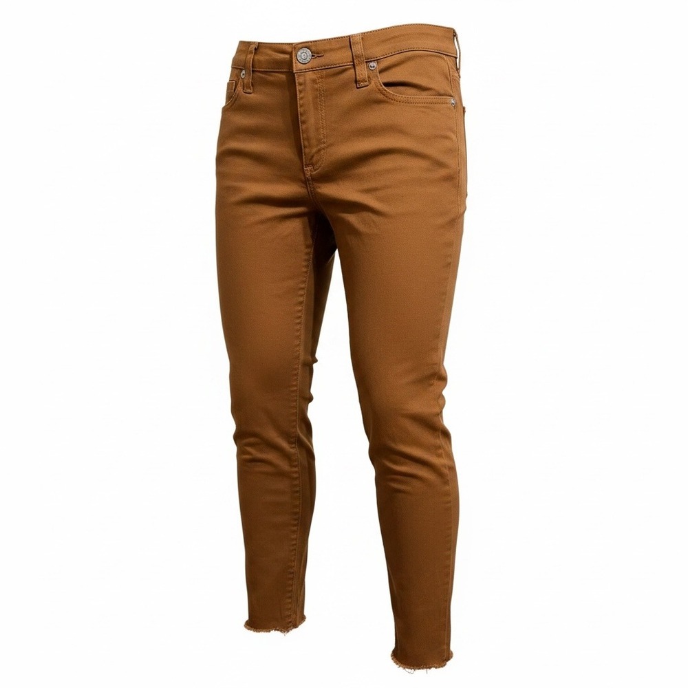 Boho Kut from the‎ Kloth Carlo Ankle Skinny Brown Stretch Pants Size 10